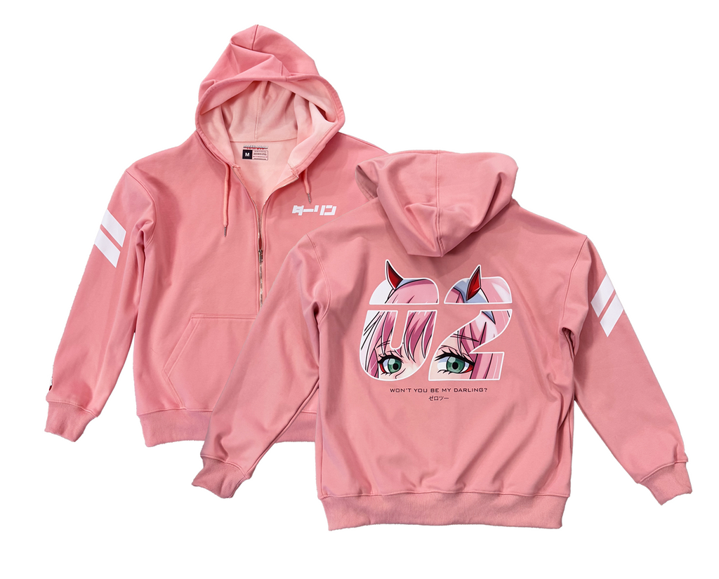 02 Darling Zip-Up Hoodie 🩷(Includes FREE 02 Pendant)