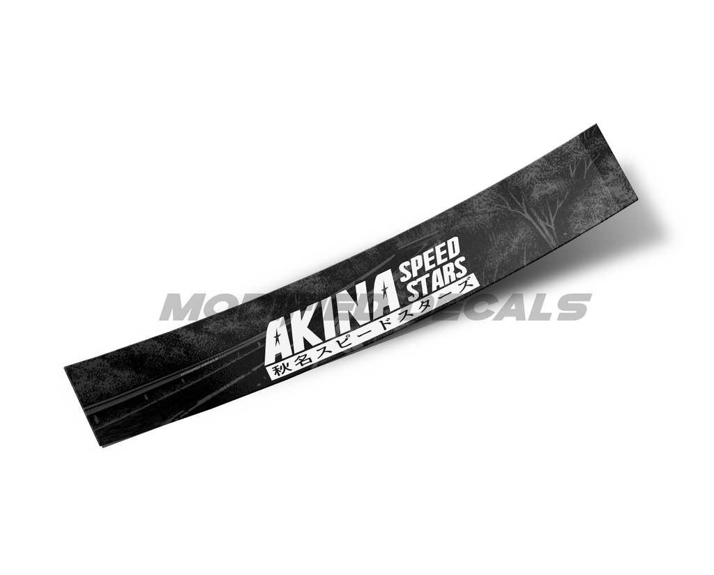 Akina Speed Stars Windshield Banner