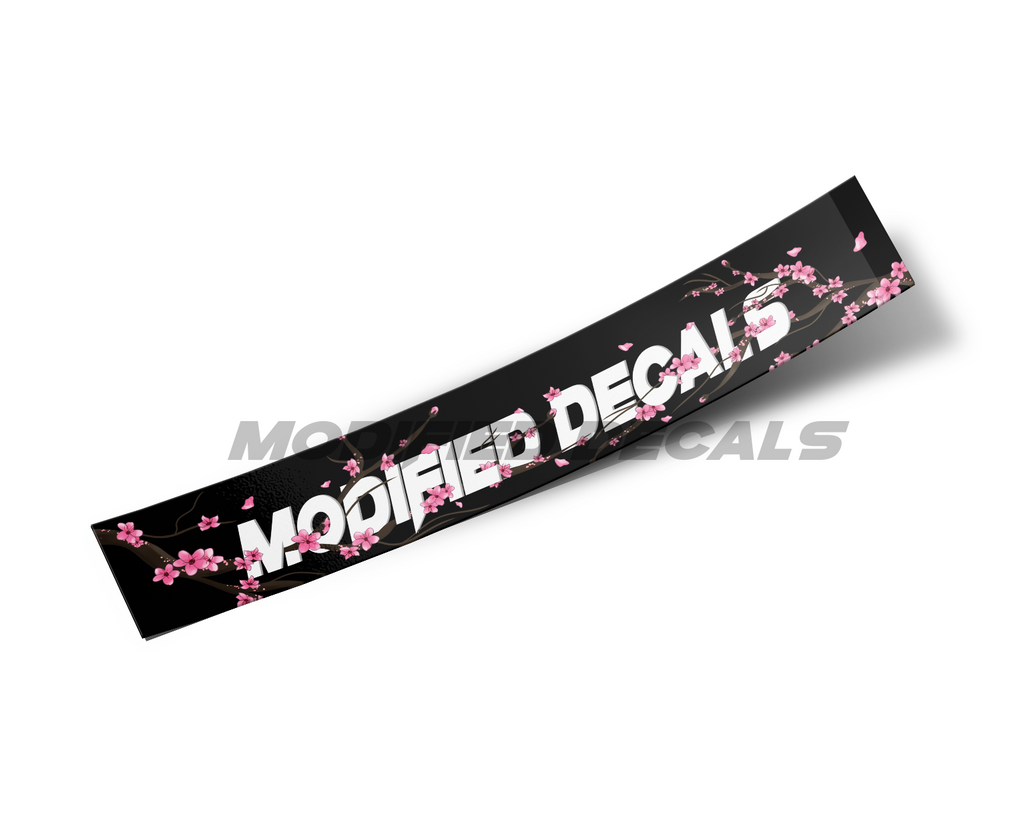 Modified Decals Sakura Windshield Banner