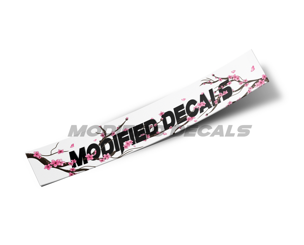 Modified Decals Sakura Windshield Banner