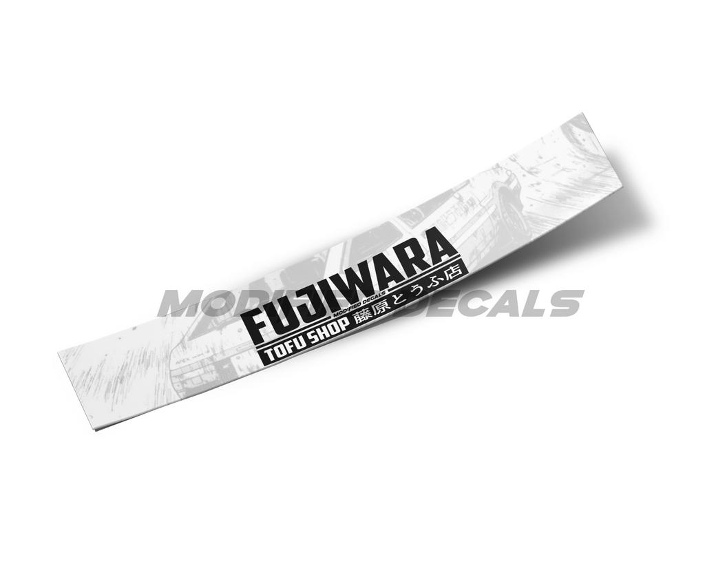 Fujiwara Tofu Shop Windshield Banner